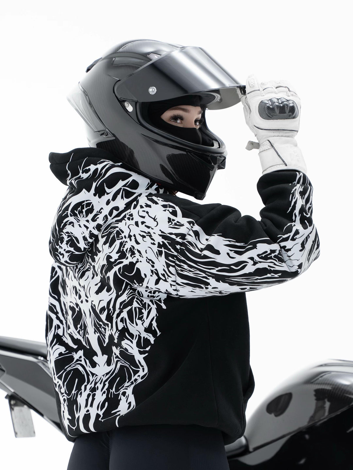 Skarnal Co Reflective Riding Hoodie
