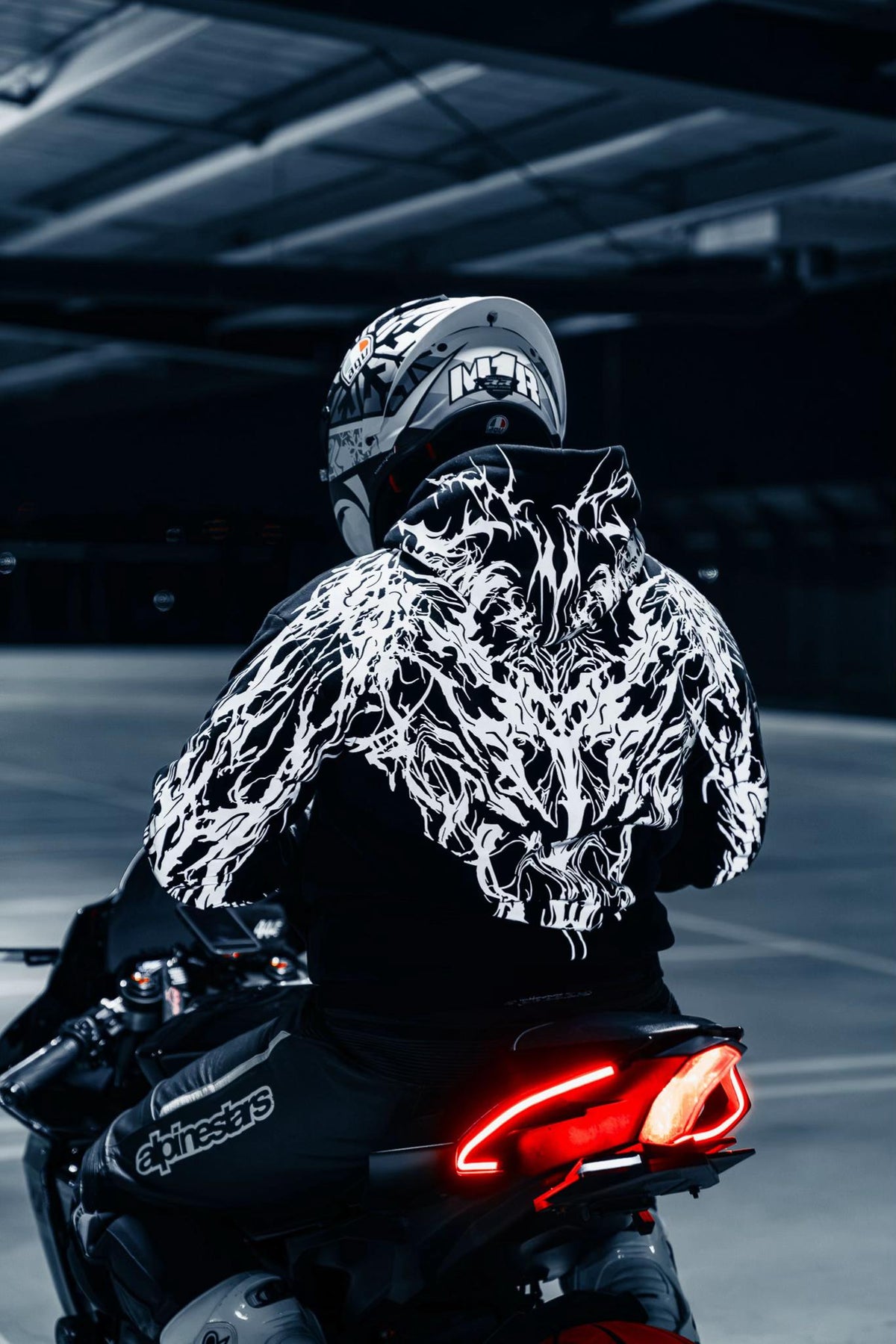 Skarnal Co Reflective Riding Hoodie
