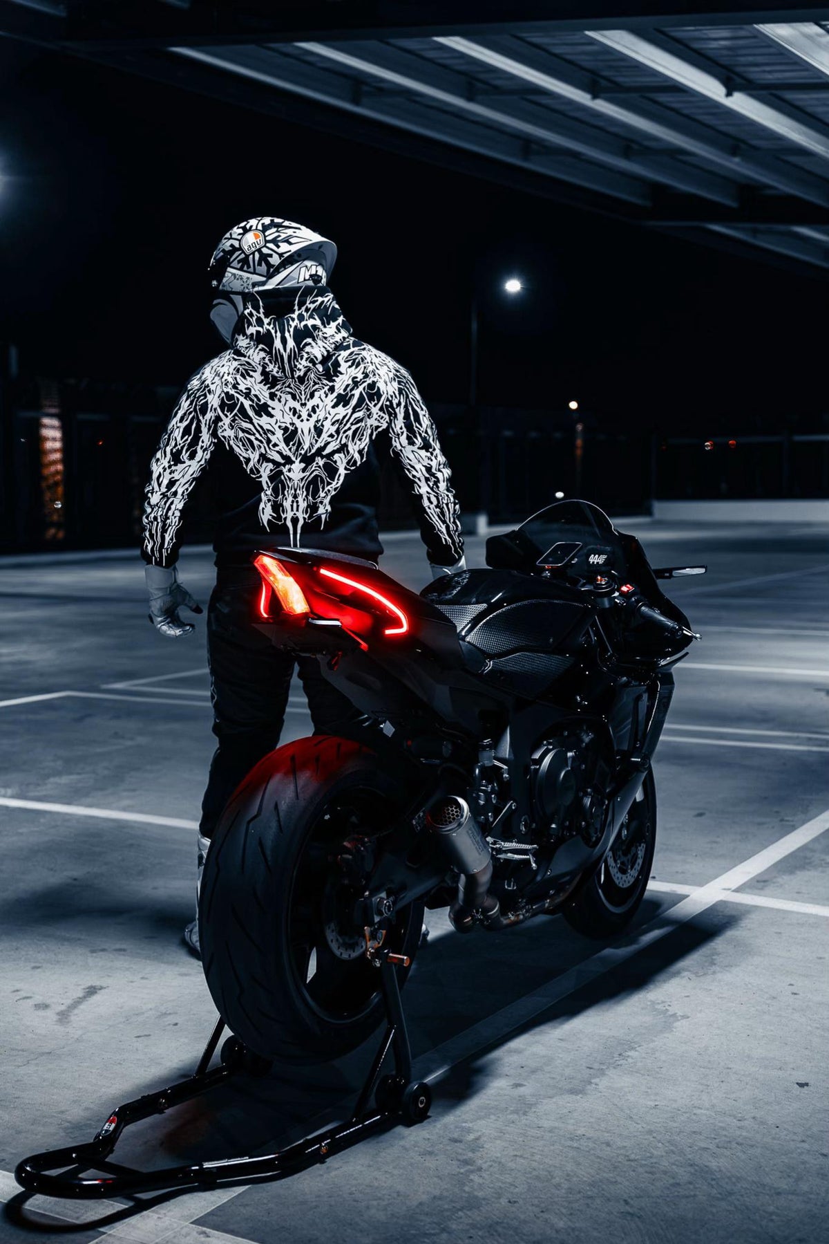 Skarnal Co Reflective Riding Hoodie